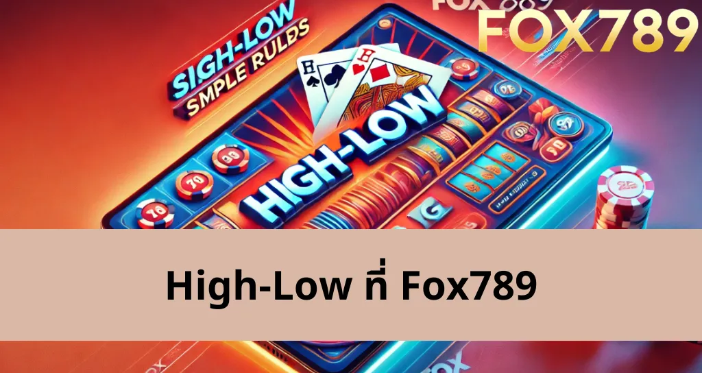 เคล็ดลับการเล่น High-Low ที่ทางเข้าเกม Fox789