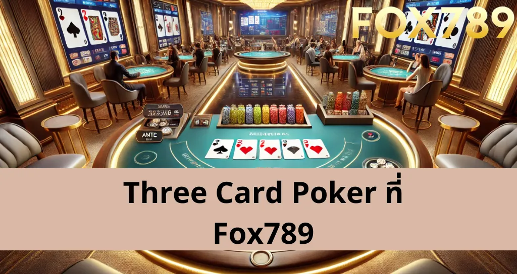 เคล็ดลับการเล่น Three Card Poker ที่ Fox789