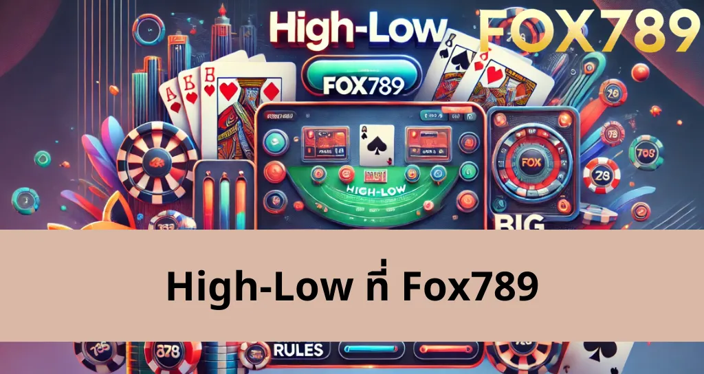 สิ่งที่เป็นประโยชน์เมื่อเล่นเกม High-Low ที่ทางเข้าเกม Fox789