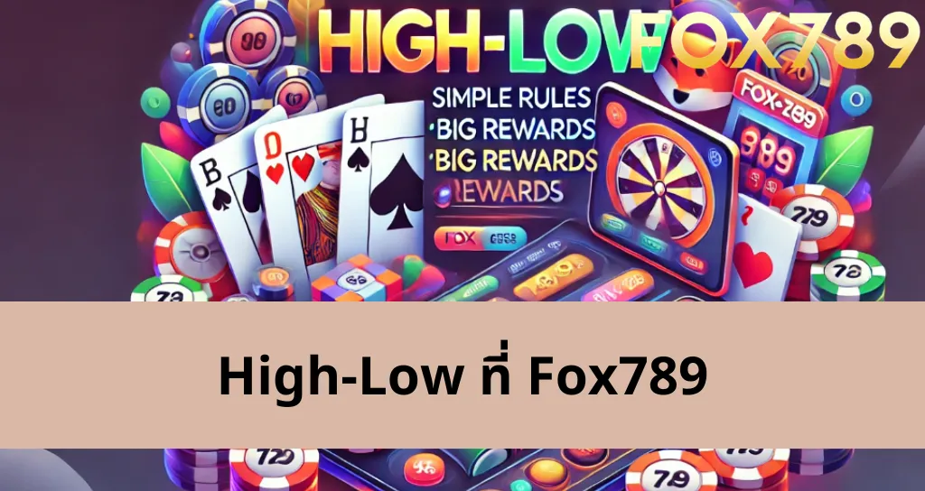 แนะนำเกม High-Low ที่ Fox789