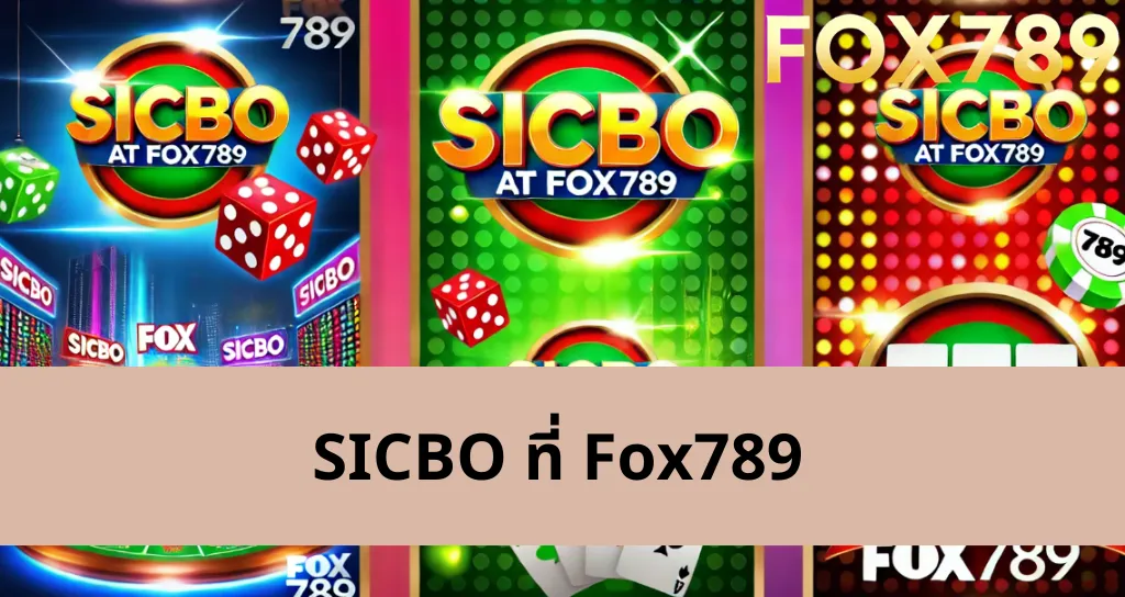 กฎการเล่น SICBO ที่ Fox789