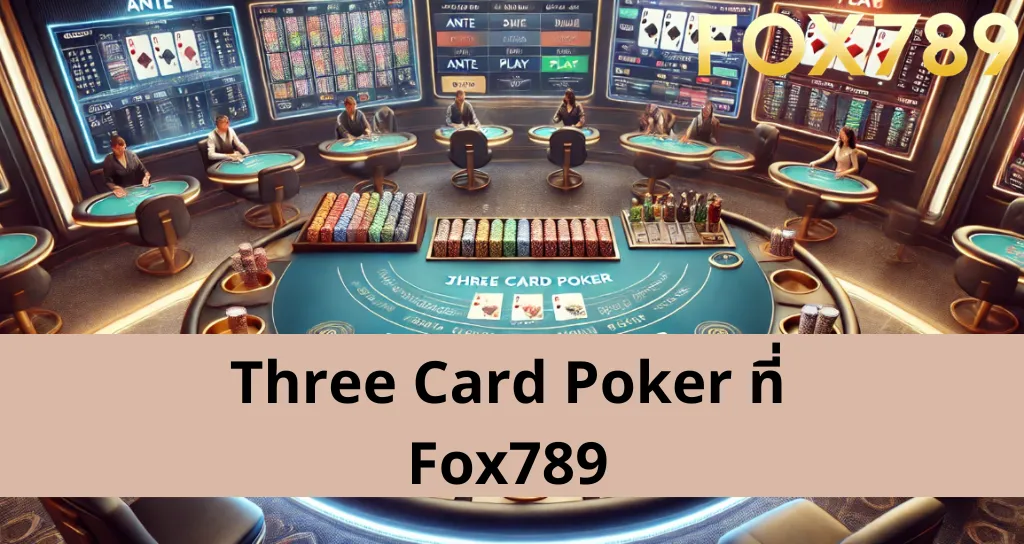 กฎการเล่น Three Card Poker ที่ Fox789