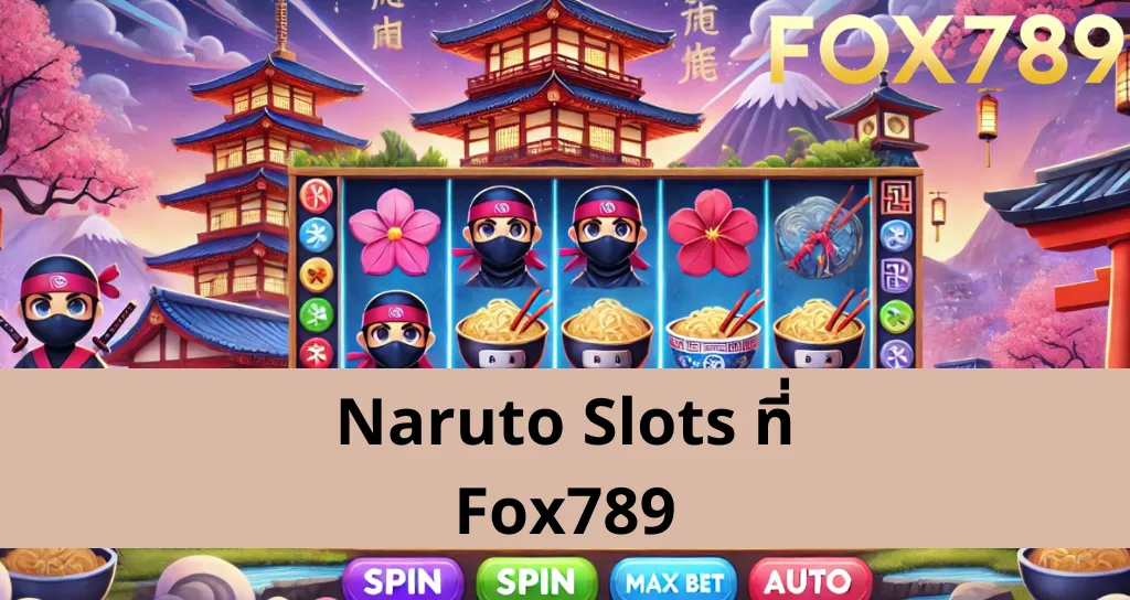 เส้นการจ่ายเงินในเกม Naruto Slots