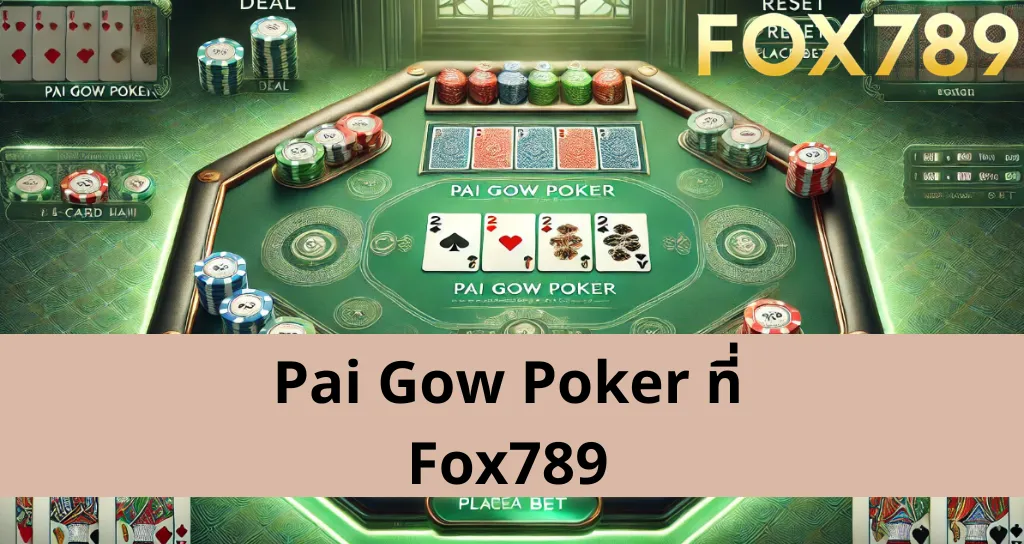 กฎการเล่น Pai Gow Poker ที่ Fox789