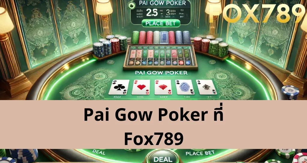 วิธีการเล่น Pai Gow Poker ที่ Fox789