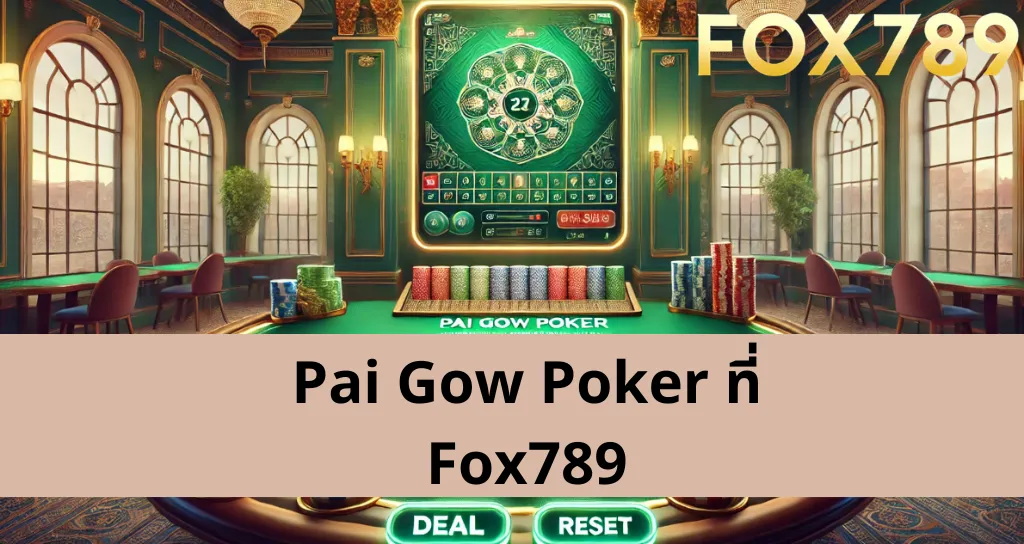 ข้อดีของการเล่น Pai Gow Poker ที่ Fox789