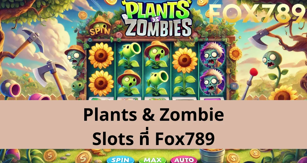 คำแนะนำวิธีการเล่น Plants & Zombie Slots ที่ Fox789