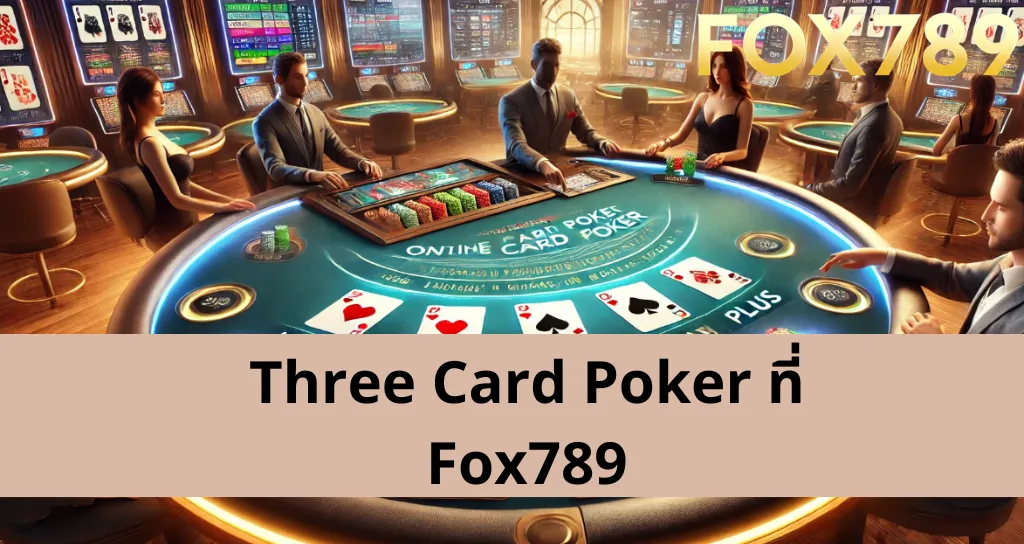 ข้อดีของการเล่นเกม Three Card Poker ที่แพลตฟอร์มเกม Fox789